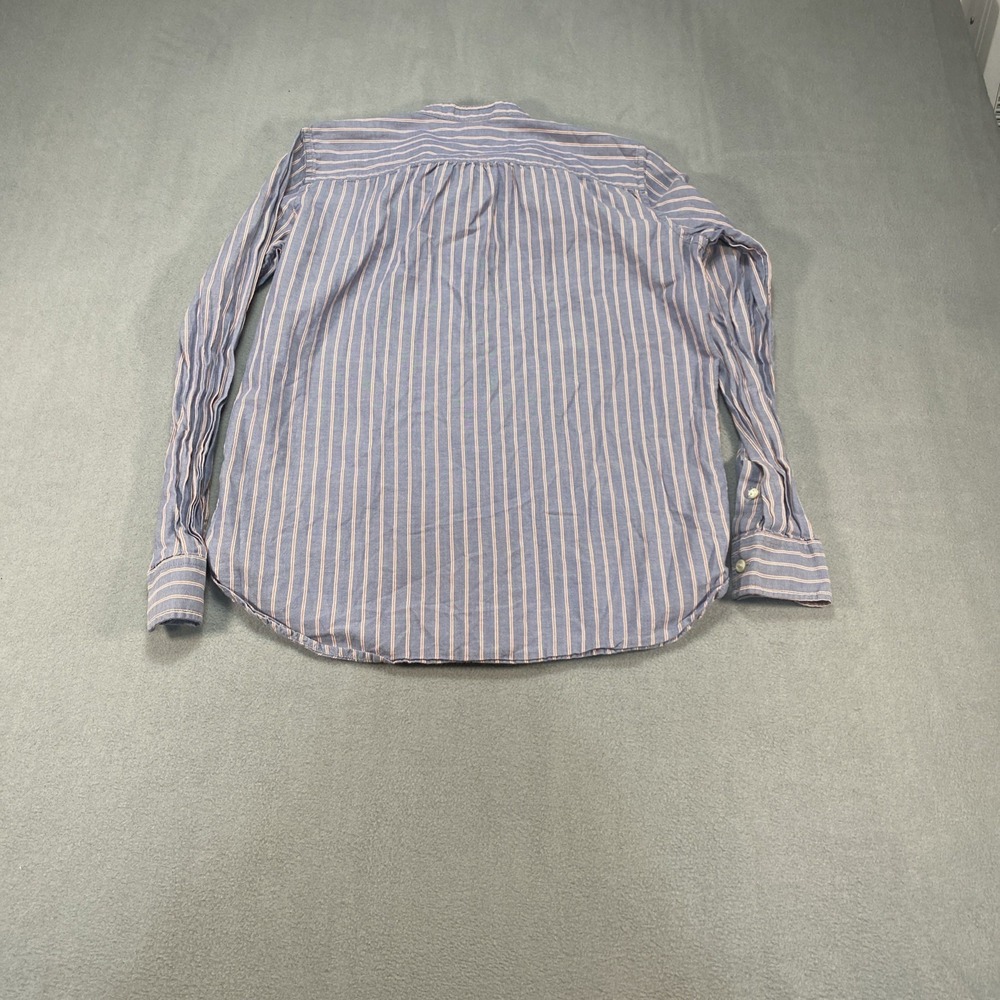 VTG Lauren Jeans Co Ralph Lauren Womens 1/2 Button Down Top Blue Striped Small - Picture 6 of 6